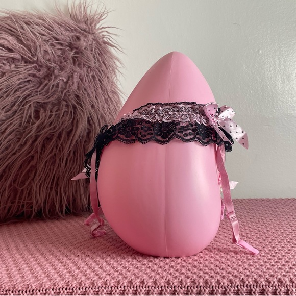 👛 NWT - S/M - Panties Porte-jarretelle pink dot underwear open crotch ling… - Picture 3 of 7